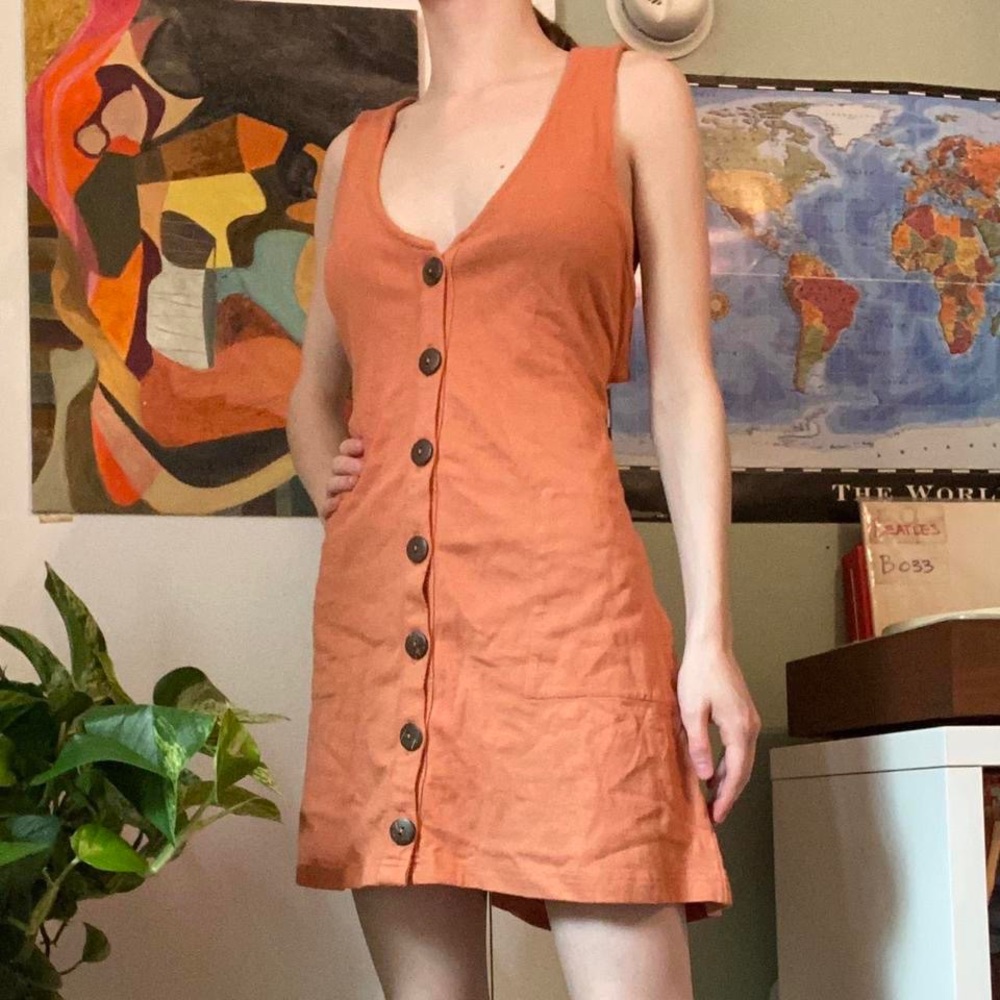 NWT Free People Beach Scarlet Mini Dress - Peach
